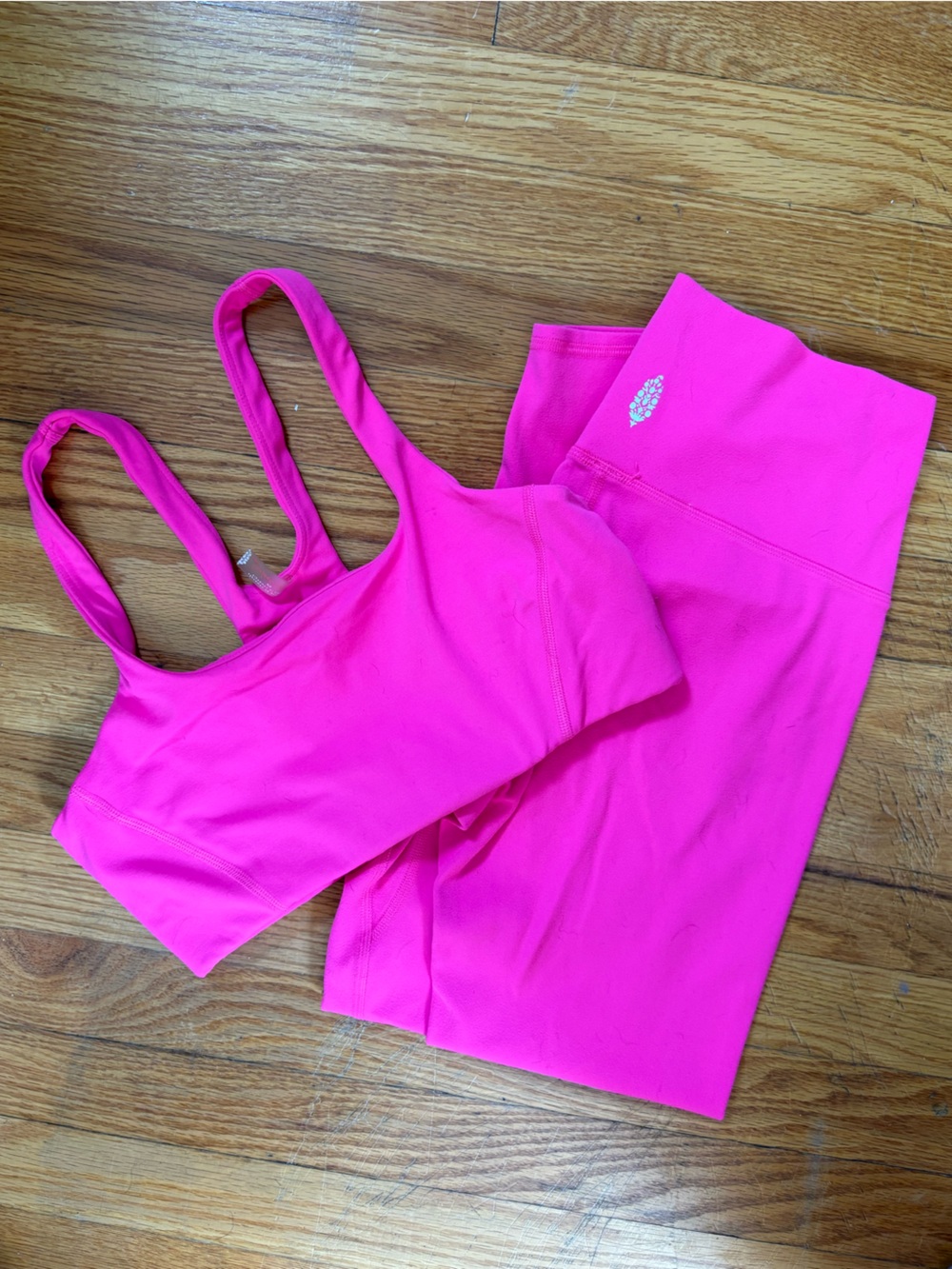 FP Movement by Free People Hot Pink Matching Workout Set! SIZE SMALL